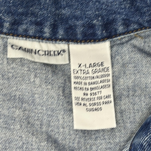 Coldwater Creek Women’s Casual Button Down Denim Barn Jacket Chore Coat XLarge - Picture 7 of 9